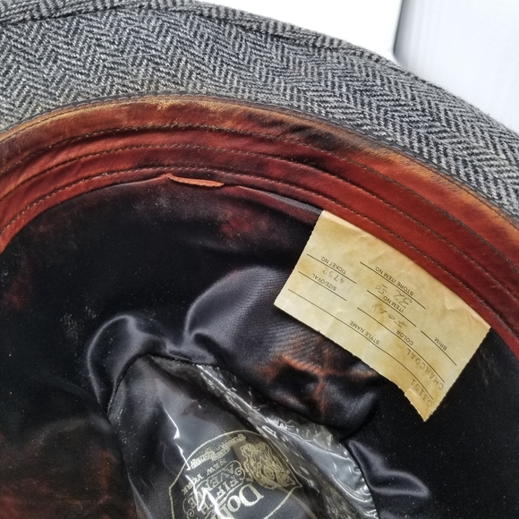 Vintage Dobbs Fifth Ave New York Wool Tweed Fedora - Picture 8 of 8